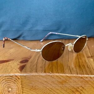 Stüssy Vintage Gold Framed Sunglasses from 1990s-Great Investment